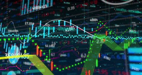 Futuristic Financial Data Analysis with Dynamic Charts and Graphs - Download Free Stock Images Pikwizard.com