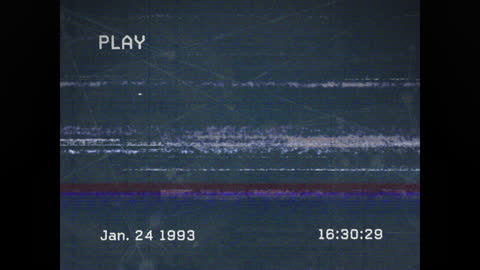 Retro Glitch Effect on CRT Screen with 1993 Timestamp