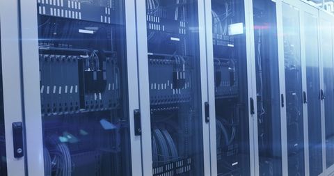 Modern Data Center with Network Servers and Digital Interfaces - Download Free Stock Images Pikwizard.com