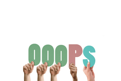 Hands Holding Colorful Letters Spelling Ooops Transparent Background - Download Free Stock Videos Pikwizard.com