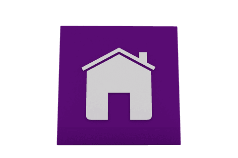 White House Icon on Purple Background with Transparent Effect - Download Free Stock Videos Pikwizard.com