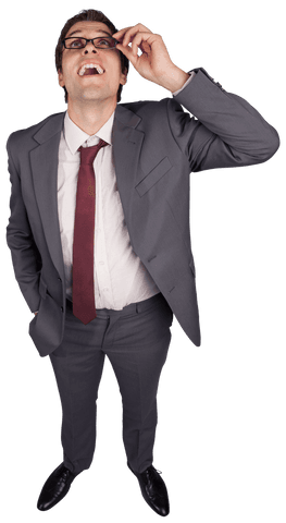 laughing businessman touching glasses transparency - Download Free Stock Videos Pikwizard.com