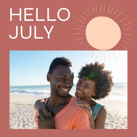 Couple Enjoying a Summer Day at the Beach