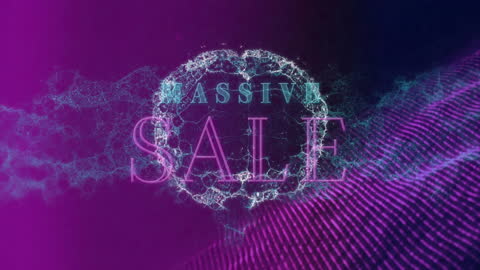 Vibrant Massive Sale Animation with Abstract Design