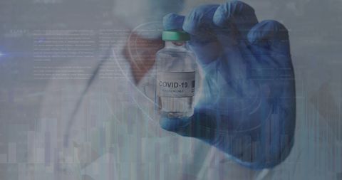 Doctor Analyzing COVID-19 Vaccine Data