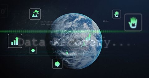 Global Digital Data Processing Network Connectivity - Download Free Stock Images Pikwizard.com