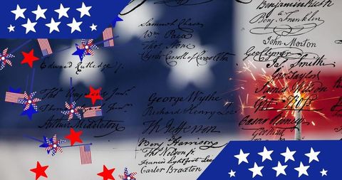 Independence Day Celebration with American Patriotism Theme