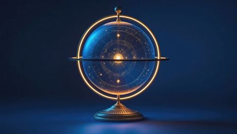 futuristic celestial sphere with star map for astrologist display - Download Free Stock Images Pikwizard.com