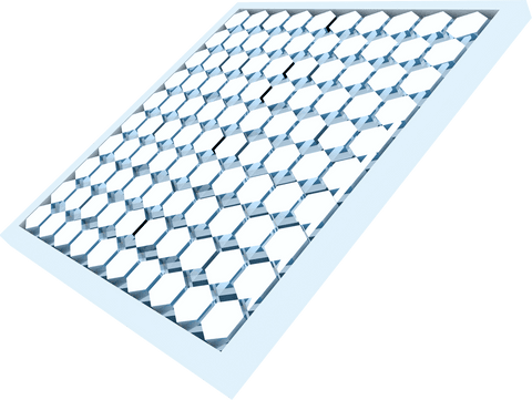 transparent hexagonal solar panel light grid with white border - Download Free Stock Videos Pikwizard.com