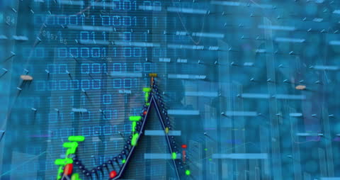 Digital Financial Graph with Data Processing Overlay