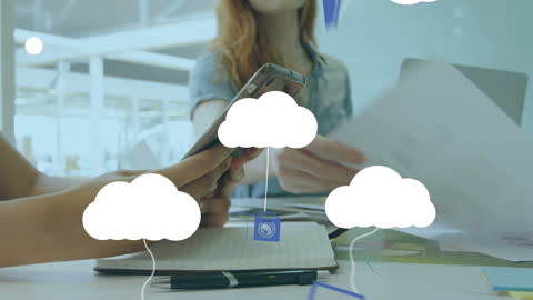 Digital Communication Technology with Cloud Computing Graphics