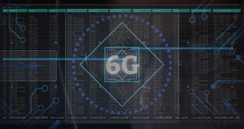 6G Technology Concept with Cybersecurity Interface on Digital Display - Download Free Stock Images Pikwizard.com