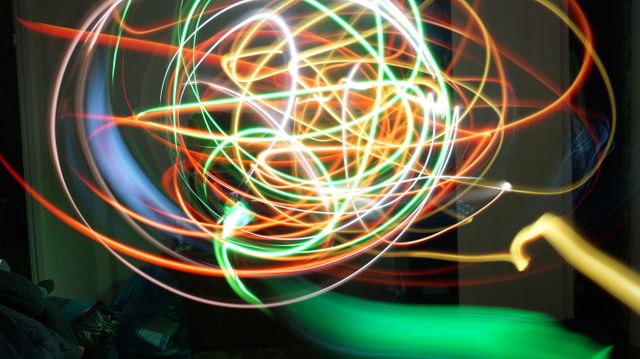 Abstract Light Trails Creating Vivid Glowing Swirls - Download Free Stock Photos Pikwizard.com