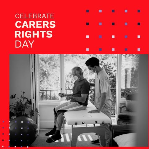 physiotherapist assisting senior during carers rights day celebration - Download Free Stock Templates Pikwizard.com