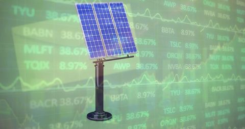 Solar Energy Investment with Financial Data Overlay