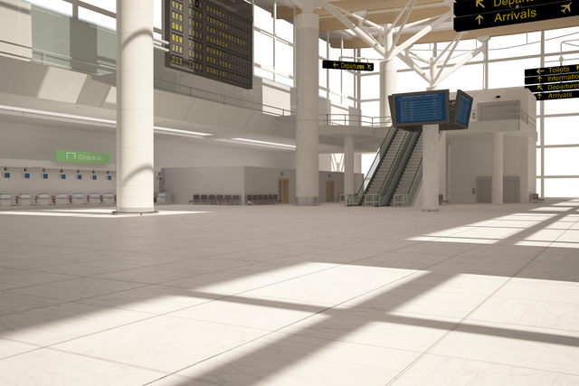 Transparent Airport Interior with Departures Board Illustration - Download Free Stock Videos Pikwizard.com