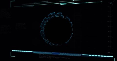 futuristic digital interface displaying complex data visualization - Download Free Stock Images Pikwizard.com