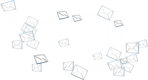 network of white envelopes connected on transparent background - Download Free Stock Videos Pikwizard.com