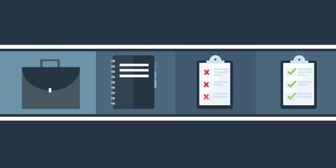 productivity tools icons: briefcase, notebook, checklists - Download Free Stock Templates Pikwizard.com