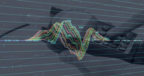 Digital payment technology visual data representation