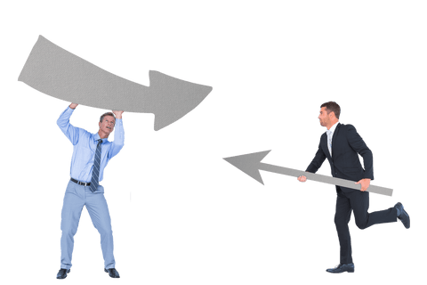 business partners communicating with arrows on transparent background - Download Free Stock Videos Pikwizard.com