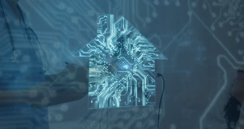 Digital Smart Home Circuit Overlay with Medical Review