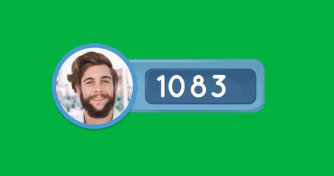 User Profile Picture with Live Counter Interface Design - Download Free Stock Images Pikwizard.com