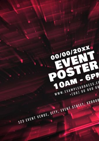 Dynamic Red Abstract Design for Energetic Event Environment - Download Free Stock Templates Pikwizard.com