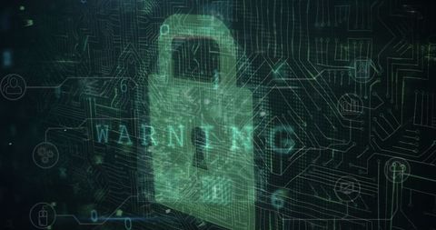 Data Encryption and Cyber Security Padlock Overlay - Download Free Stock Images Pikwizard.com