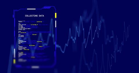 Digital Interface with Data Collection and Graph Analysis - Download Free Stock Images Pikwizard.com