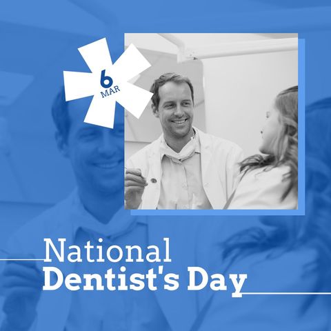 Celebrating National Dentist's Day with Passionate Dentist - Download Free Stock Templates Pikwizard.com