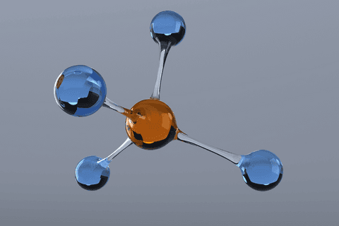 Transparent Molecular Structure Illustration with Blue and Orange Spheres - Download Free Stock Videos Pikwizard.com