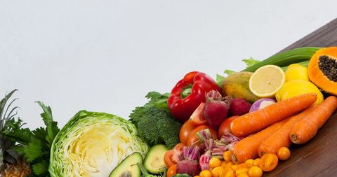 Diverse Selection of Fresh Organic Vegan Vegetables and Fruits - Download Free Stock Images Pikwizard.com
