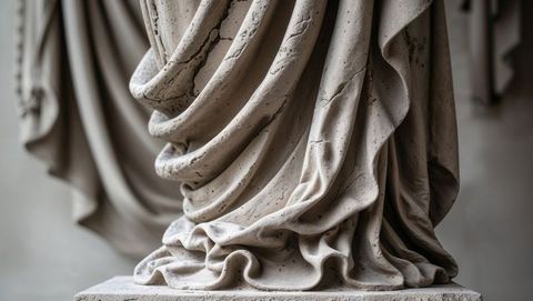 exquisite details of classical stone sculpture drapery in trieste, italy - Download Free Stock Images Pikwizard.com