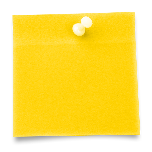 Transparent Yellow Sticky Note with Thumbtack - Download Free Stock Videos Pikwizard.com