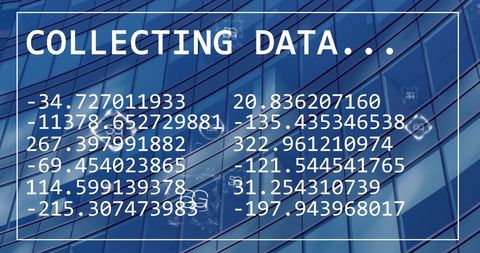 Digital Data Collection on Modern Office Building Background - Download Free Stock Images Pikwizard.com