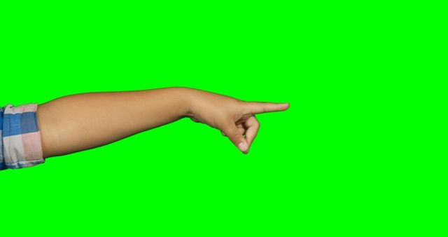 Arm Pointing on Green Screen Background - Download Free Stock Images Pikwizard.com