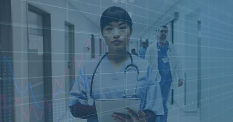 Concept of Modern Healthcare with Digital Data and Diverse Medical Professionals