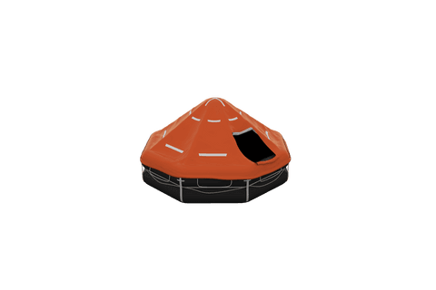 transparent orange lifeboat tent with open canopy - Download Free Stock Videos Pikwizard.com