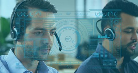 Data Processing with Diverse Professionals in Headsets