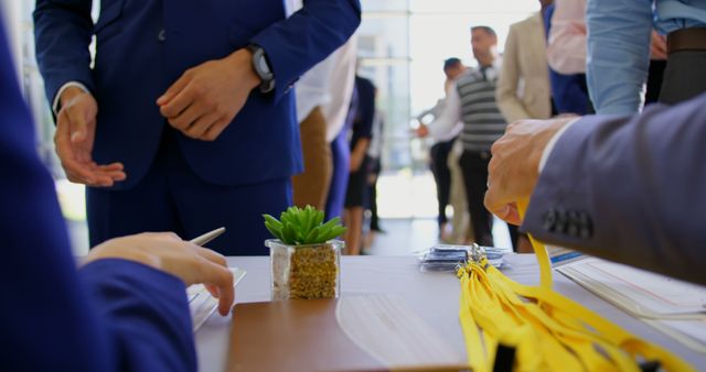 Business People Registering at Corporate Event - Download Free Stock Images Pikwizard.com