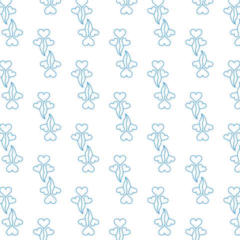seamless pattern of blue heart outlines on transparent background - Download Free Stock Videos Pikwizard.com