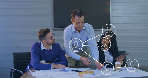 Collaborative Team Analyzing Documents with Technology Overlay