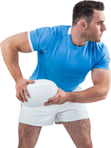 Transparent Rugby Player Passing Ball Isolated on White Background - Download Free Stock Videos Pikwizard.com