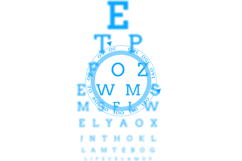 Digital Retina Eye Chart Illustration on Transparent Background - Download Free Stock Videos Pikwizard.com