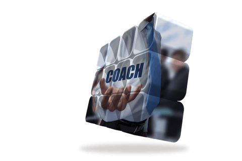 transparent abstract cube displaying coach in businessman's hand - Download Free Stock Videos Pikwizard.com