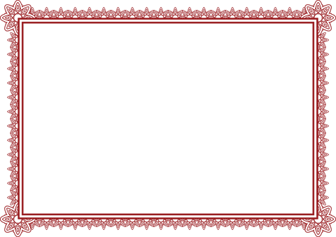 elegant red frame with pattern on transparent background - Download Free Stock Videos Pikwizard.com