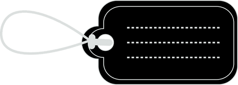 Transparent Black Luggage Tag Vector Art with Copy Space - Download Free Stock Videos Pikwizard.com