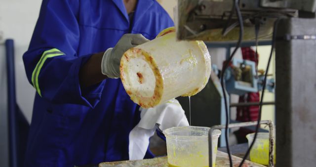 Factory Worker Removing Resin Mold - Download Free Stock Images Pikwizard.com