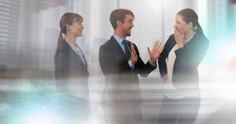 Business Team Discussion in Modern Virtual Office - Download Free Stock Images Pikwizard.com